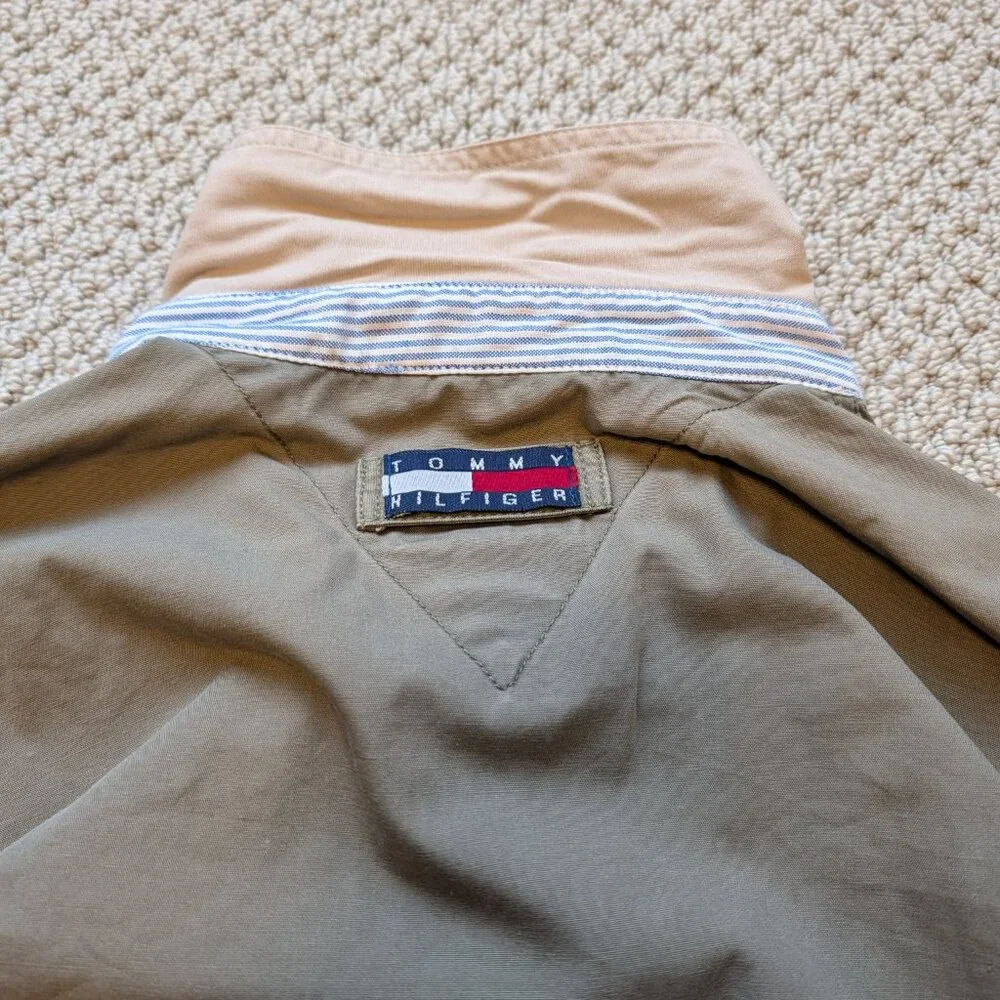 Tommy Hilfiger Harrington Jacket Cotton Medium Olive Grey - Picture 8 of 11